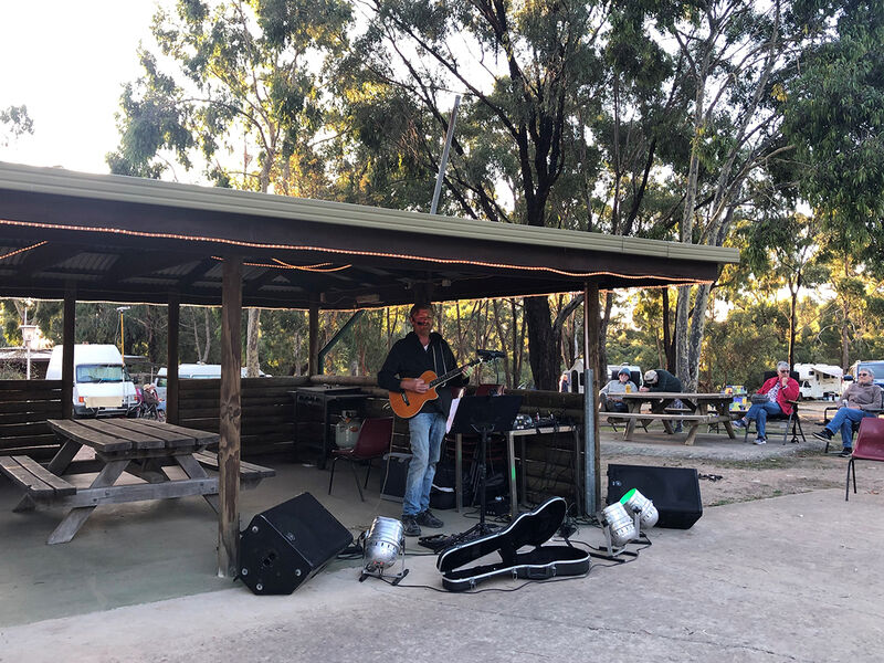 Live Music in our Outdoor Dining Area- Happy Wanderer Wartook