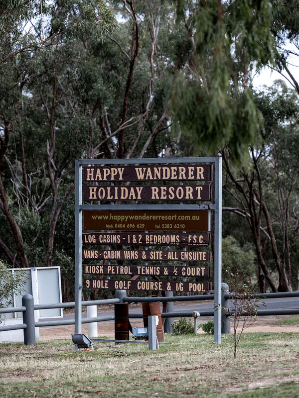 Welcome Sign - Happy Wanderer Wartook